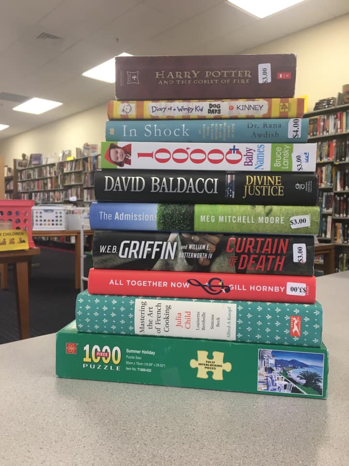 Friends book sale room