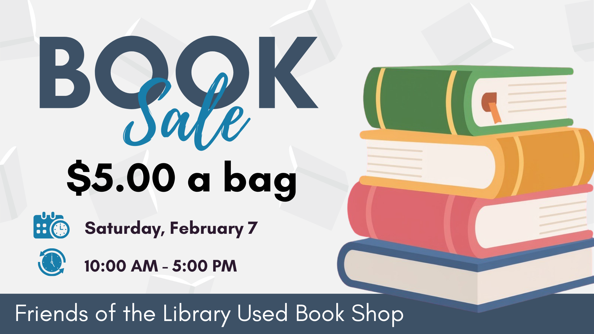 Bookshop sale on 2/7